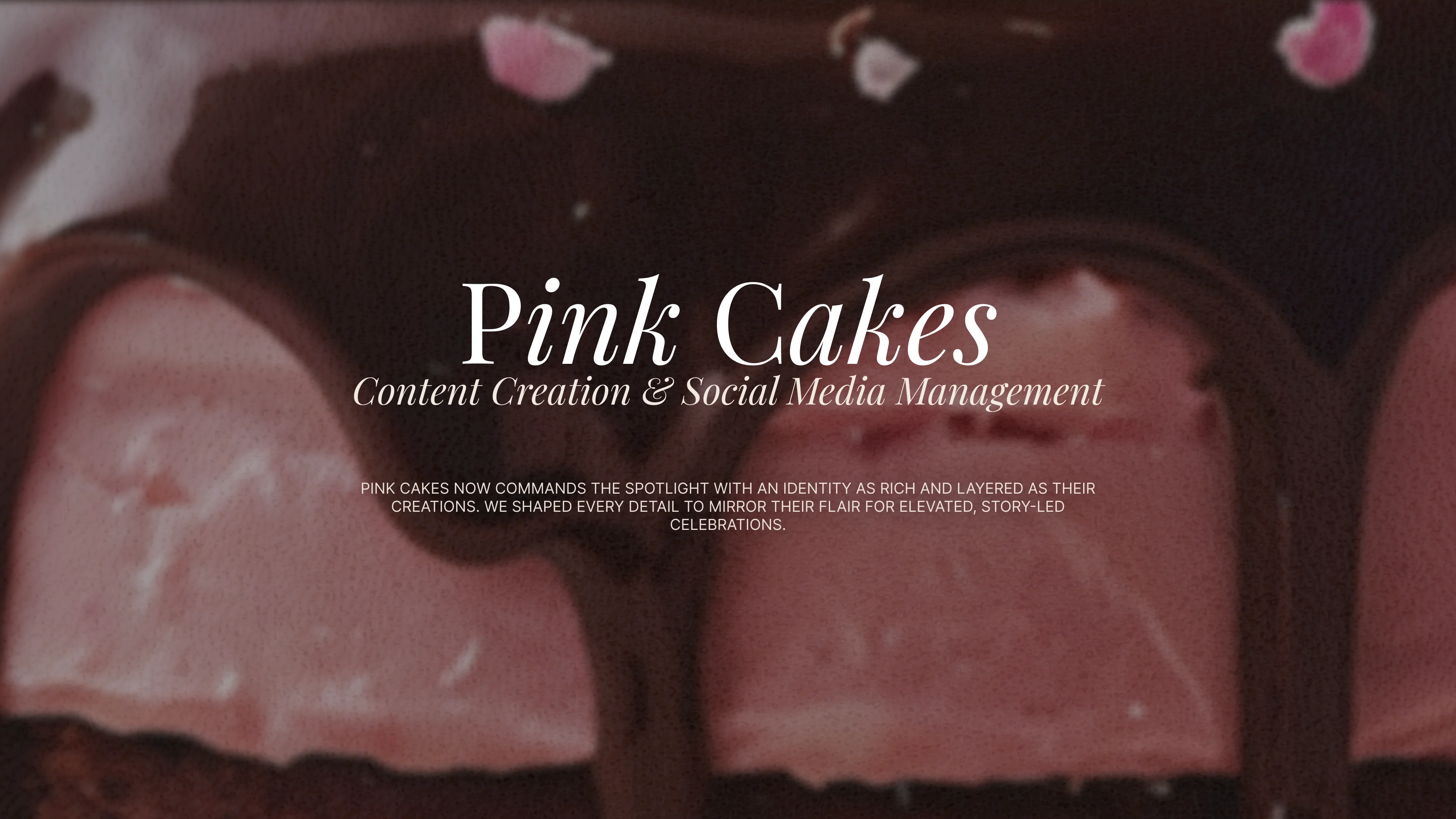 Pink Cakes introduction
